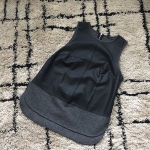 Banana Republic Sleeveless Leather Business Shirt